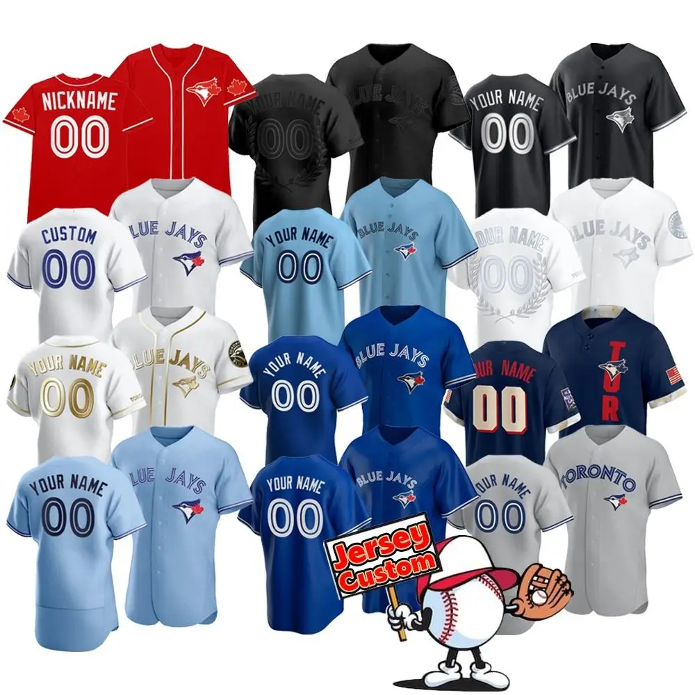 SDE-014 Custom Fashion Hot Sale Toronto Blue Jays Baseball Softball Uniform Jersey
