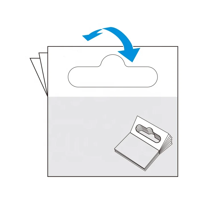 Clear Euro Hole Adhesive Custom Hang Tabs