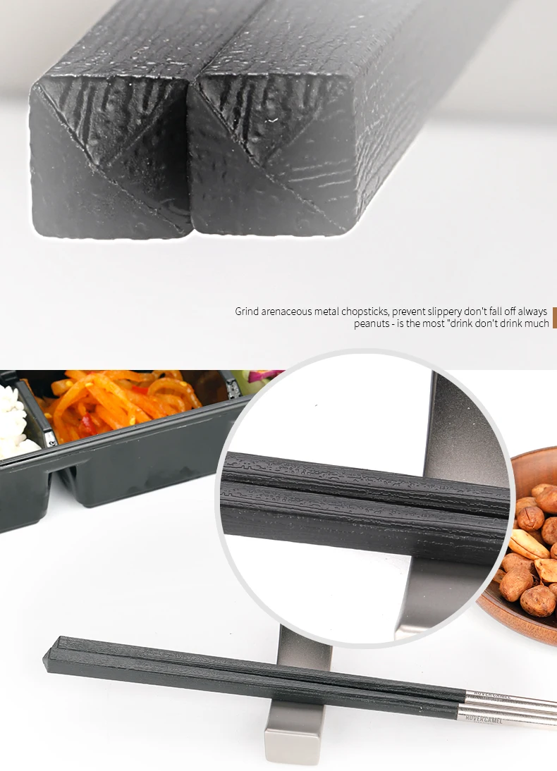 Outdoor Camping Cutlery Tableware with Storage Bag Travel  Portable Utensils Titanium Chopsticks