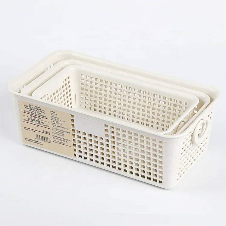 3PCS Set Pantry Kitchen Bathroom Home Organizer Boxes & Bins Small Storage & Organisers Plastic Other Storage Basket