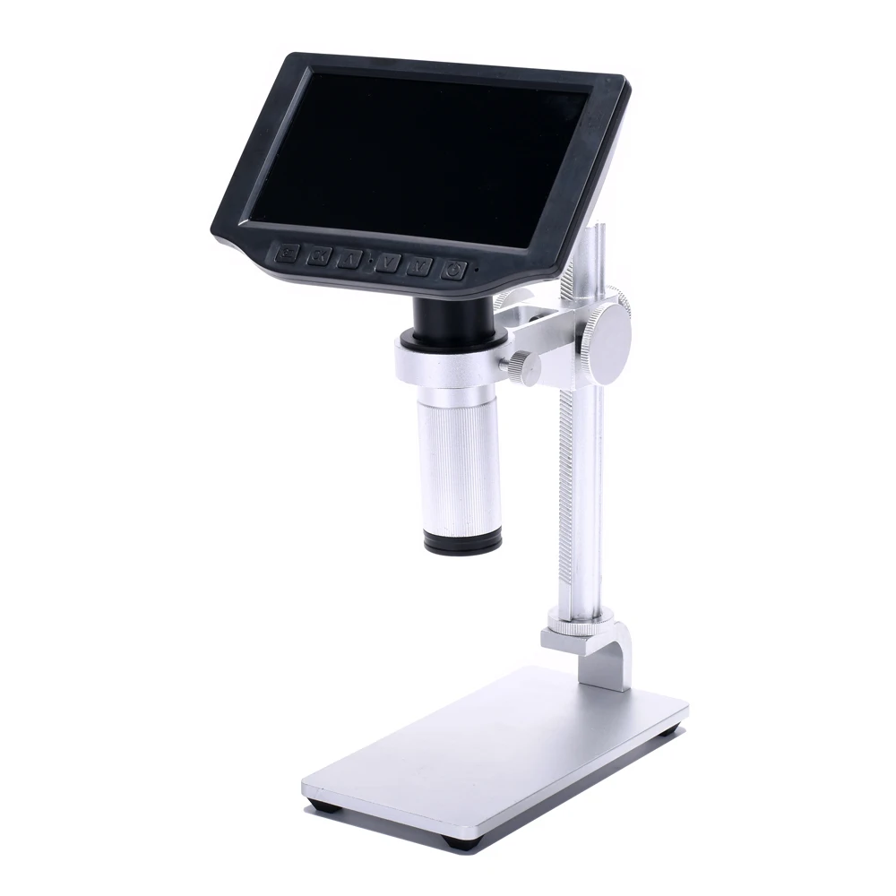 16MP 5 Inch Screen 1080P 60FPS HDMI-Compatible  USB Digital Industry Microscope Camera 150X C-mount Lens with 150X Zoom Lens