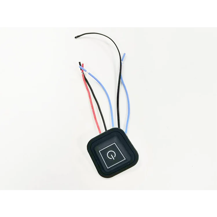 Silicone temperature control switch usb circular stitch-free wiring temperature control switch three speed temperature control
