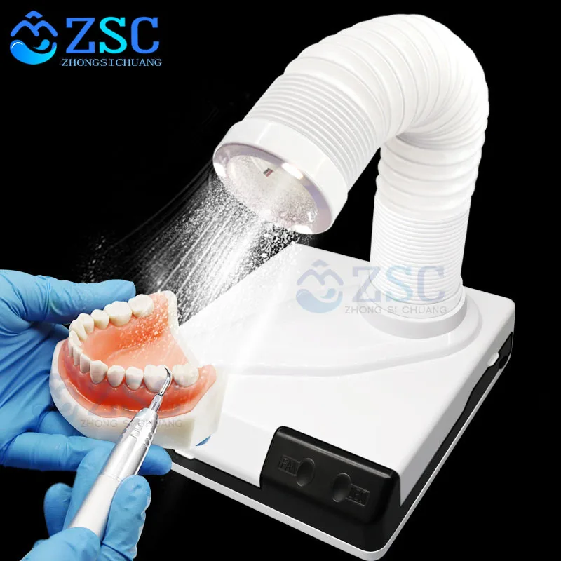 Vacuum Cleaner dental lab Equipment dust extractor for lab 60W Dust Collector Extractor Portable Desktop Vacuum Led Dental Lab