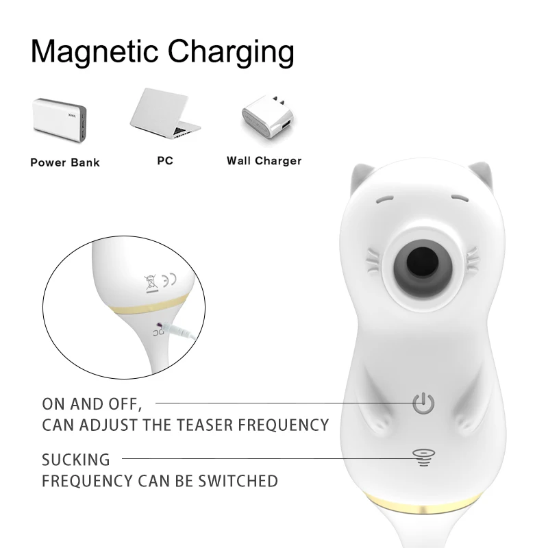 Best Seller 2 In 1 Strong Sucking Cat shaped Vibrator Clit Sucker Women Couple Clitoris Stimulation Masturb massager vibrators