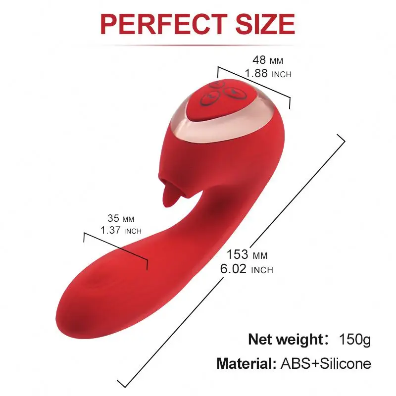 2024 Factory Wholesale 2 in 1Mini Clitoris Nipple Vibrator Clitoral Licking Tongue Rose Sex Toy Vibrator Stimulator for Woman