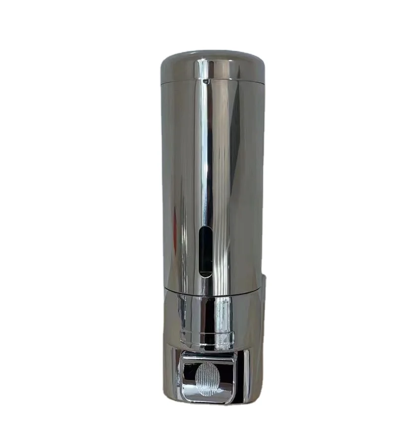 Factory Price 300ml Wall Mount Stainless Cover ABS Bottle Manual Liquid Soap Dispenser