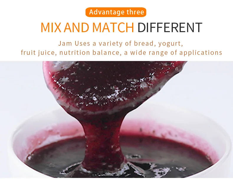 Factory direct milk tea special store jam high quality 3kg blueberry jam