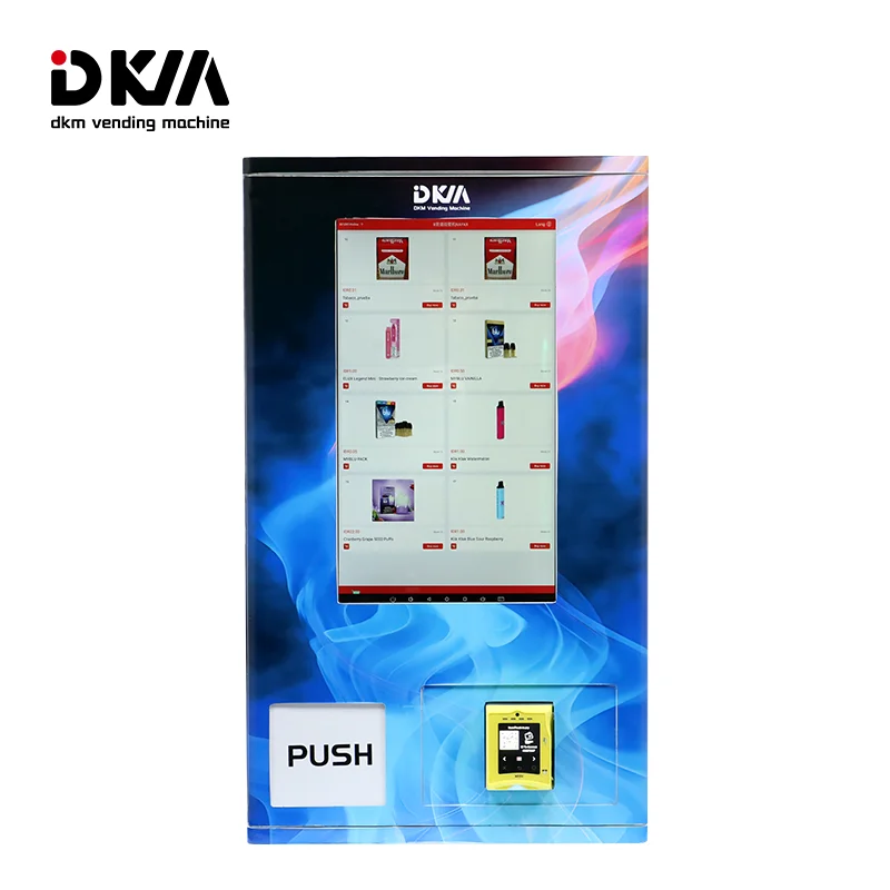 DKM mini small credit card payment touchscreen wall mounted vending machine for sale