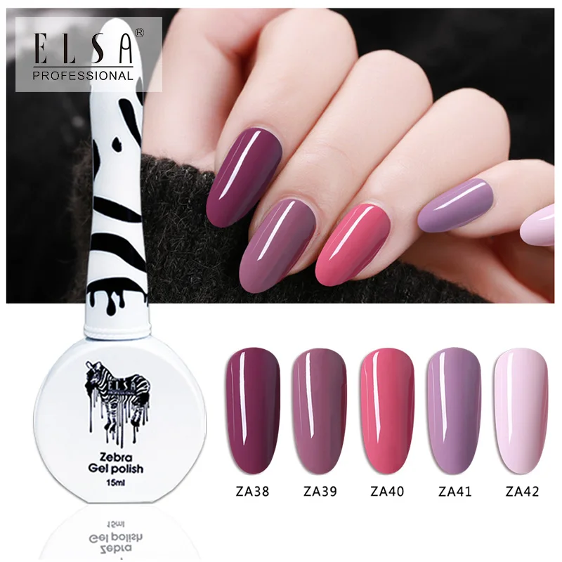 Elsa Free sample Lacquer Nail UV LED Gel Zebra Gel Polish Ship from Russian