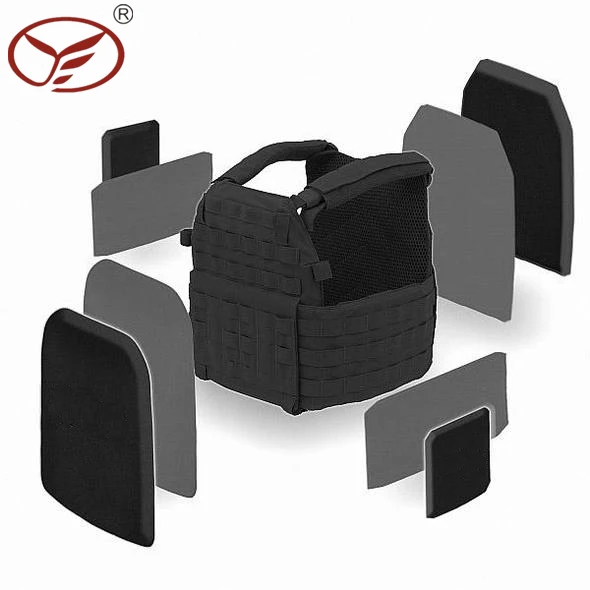 Factory direct selling Protective Lightweight Concealed Stand Alone Alumina Silicon Carbide Armored Panel for vest Plate