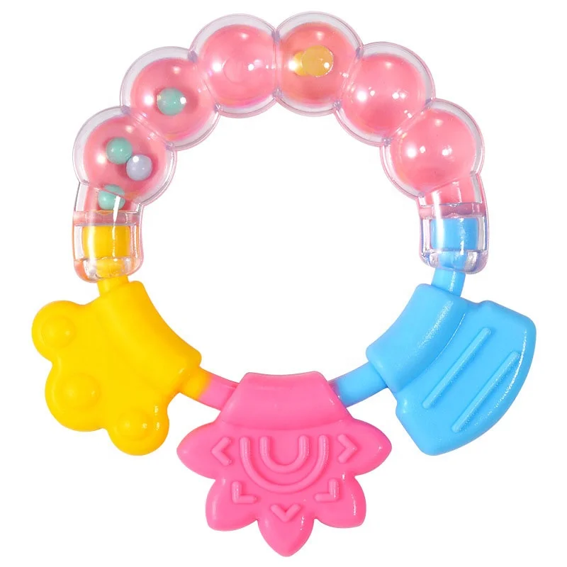 Wholesale silicone food grade eco-friendly easy to clean baby hand teether