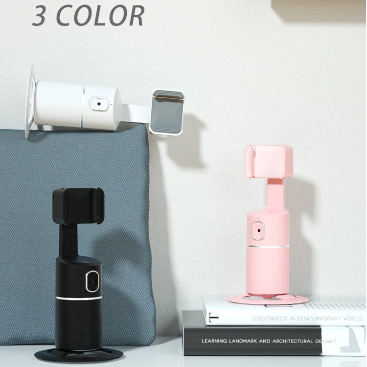 Motion Shooting With Remote Control High Performance Ai Track Smart Sensor System 360 Degree Auto Face Tracking Phone Holder