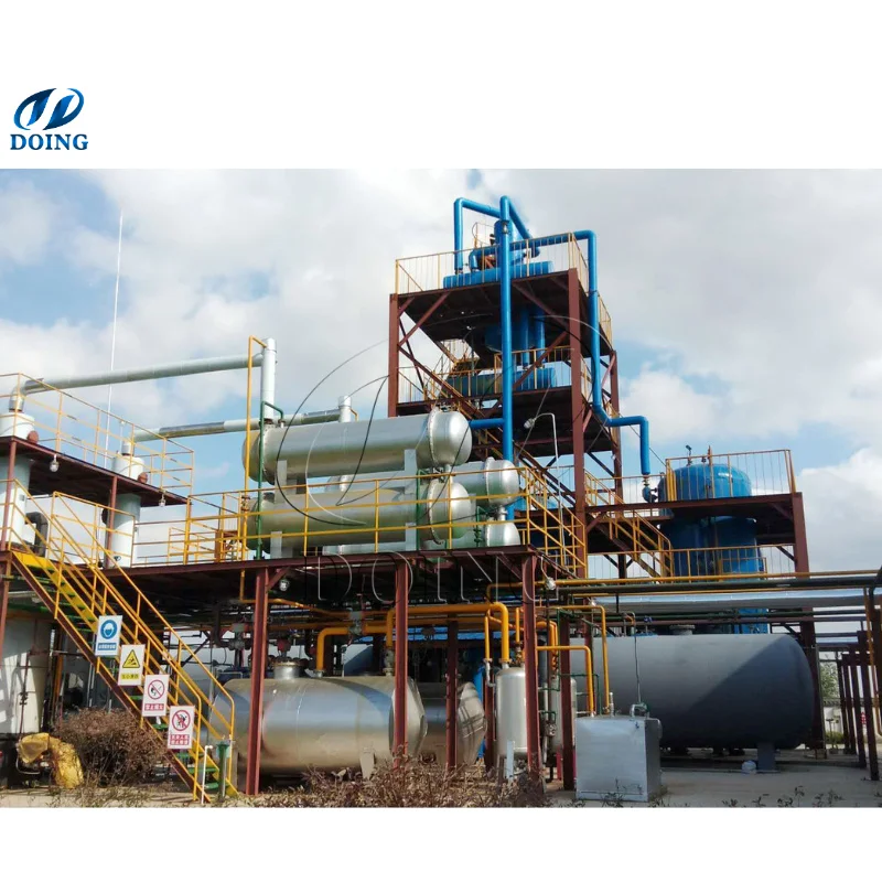 High Automation 1-14TPD Used Engine Oil Distillation Recycling Machinery Waste motor oil to Diesel Oil Refinery Equipment