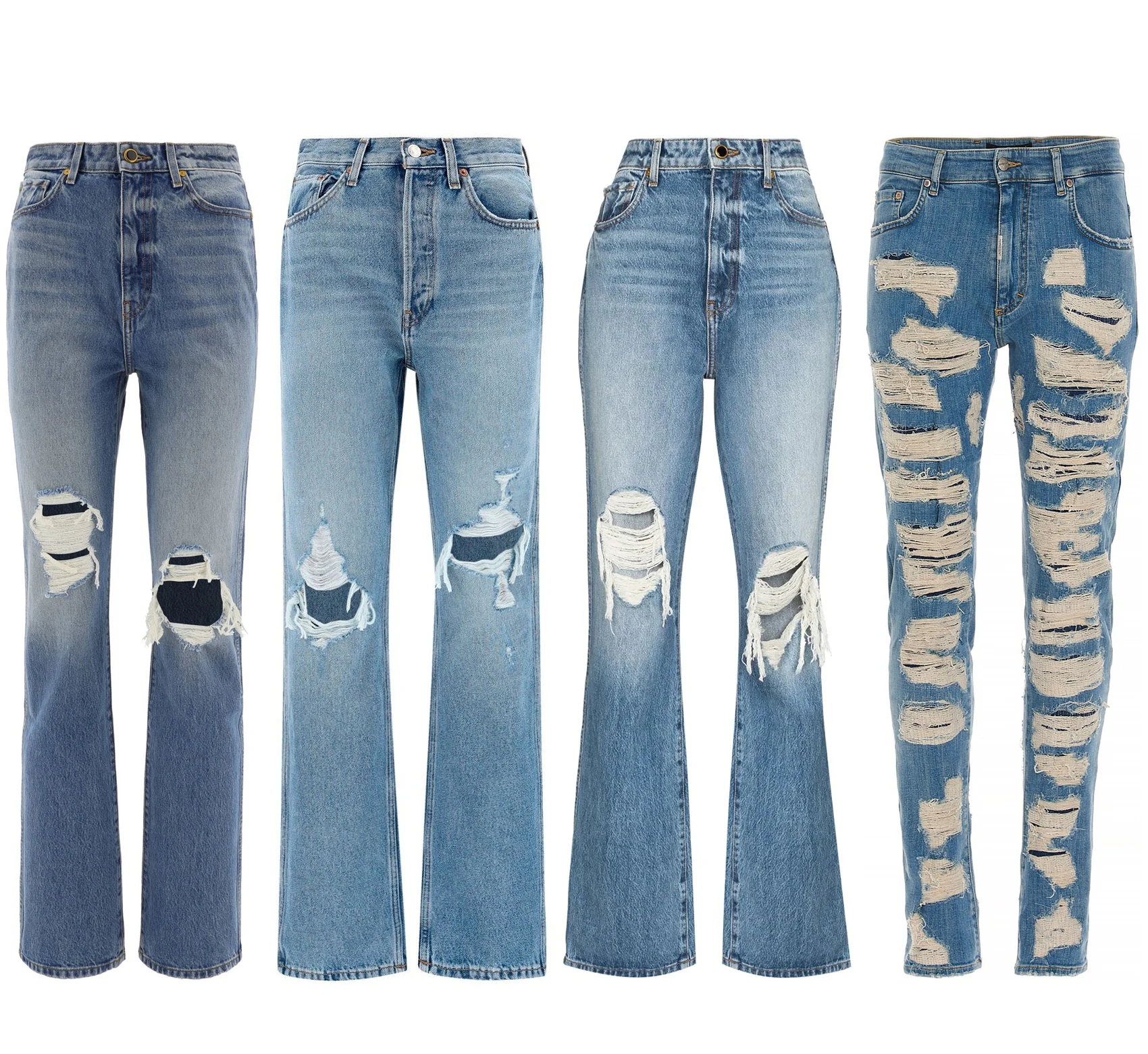 wholesale distressed jeans women super fly jeans distressed denim skinny women jeans