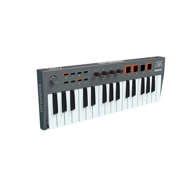 Midiplus Tiny 32 Mini Keys USB MIDI Keyboard Electro Controller Arranger Musical Instrument for Kids and Adults with Pedal
