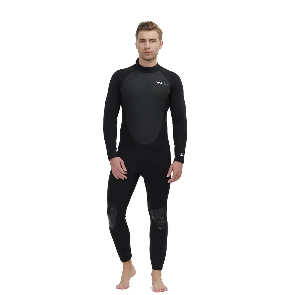 
Manufacturer Wholesale Custom Logo 3mm Neoprene Triathlon Watersport Surfing Full Body Black Diving Wetsuit 