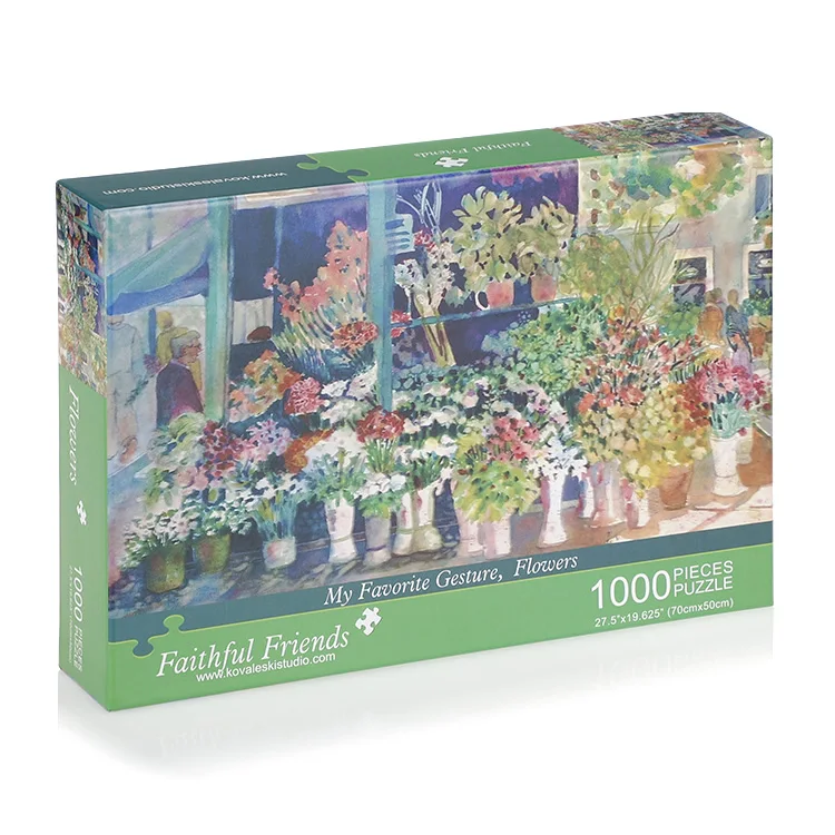 Custom Luxury Car Jigsaw Puzzle High Quality 1000pcs 500pcs Paper Toy for Adults Cartoon Style for 2 to 4 Years 5 to 7 Years