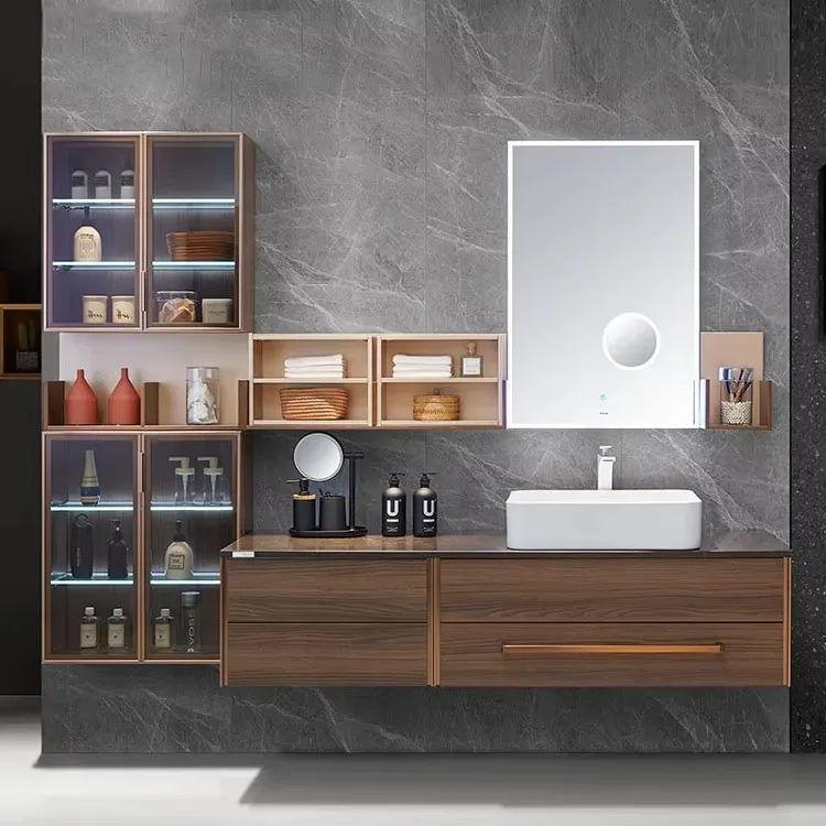 Modern design wooden Bathroom vanity table set and bath vanity set bathroom vanity cabinet