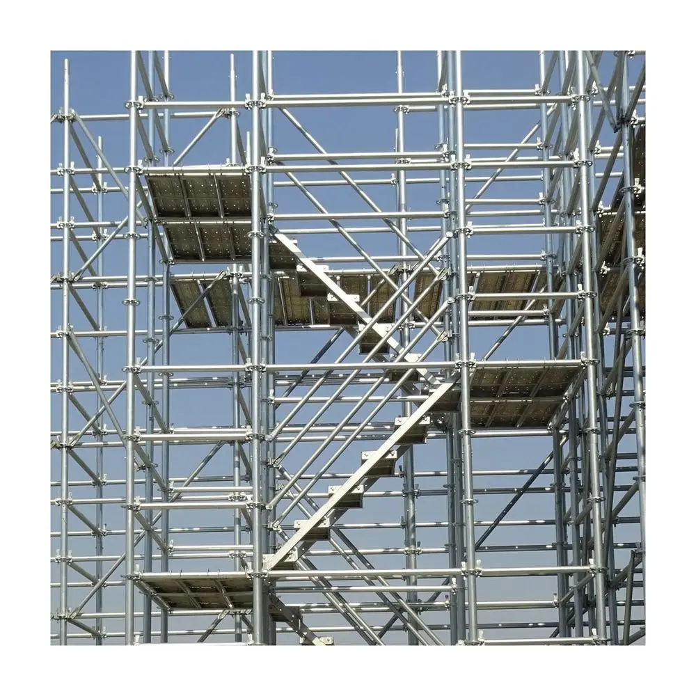 Prima Construction Steel Safety Scaffold Smooth Lead Screw H Frame Top Support Disc Buckle Scaffolding Ladder Scaffolding Parts