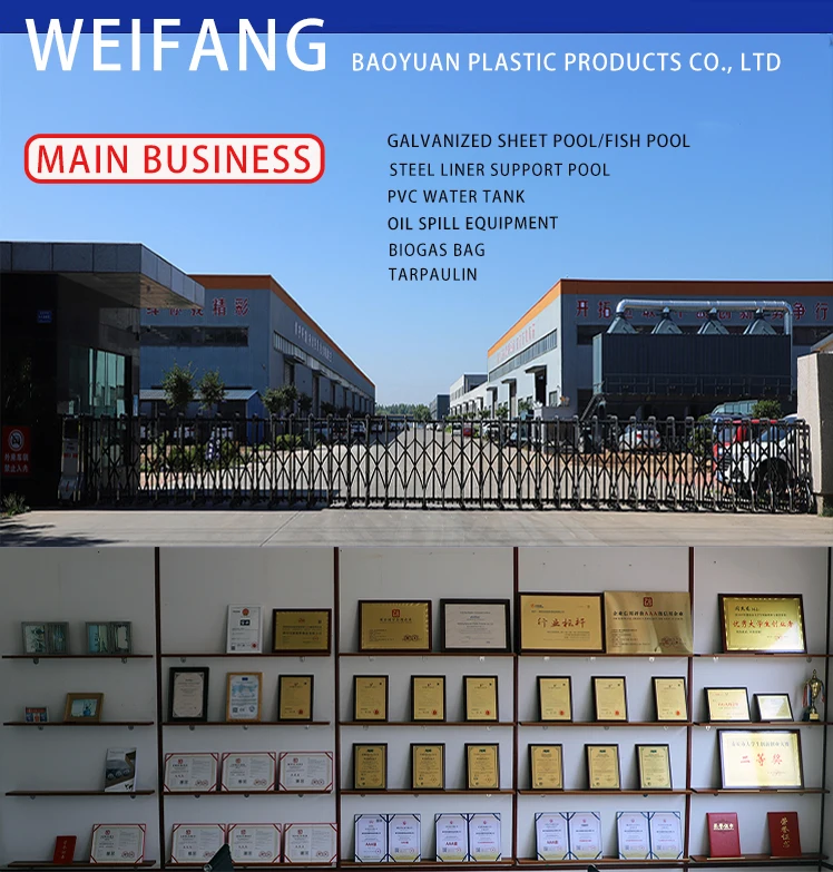 RAS indoor high density fish and shrimp farming tanks other aquaculture equipment galvanized corrugated ponds