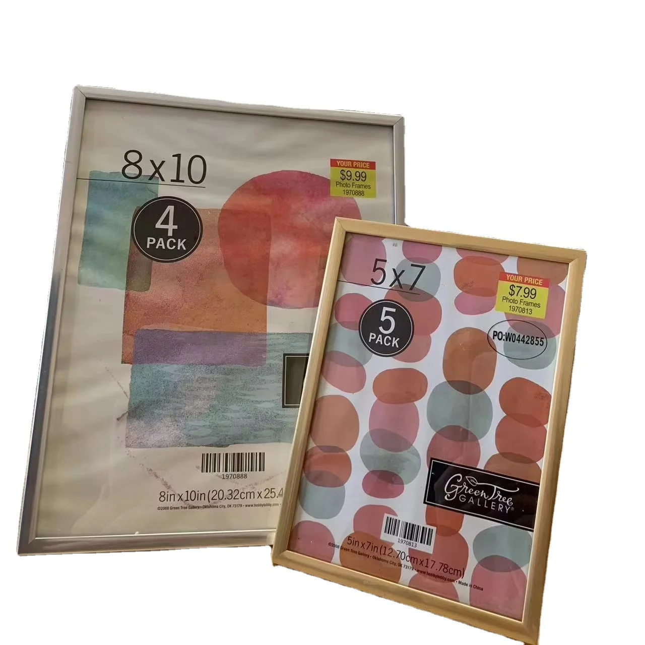 Two sizes of PVC material for home decoration photo frames