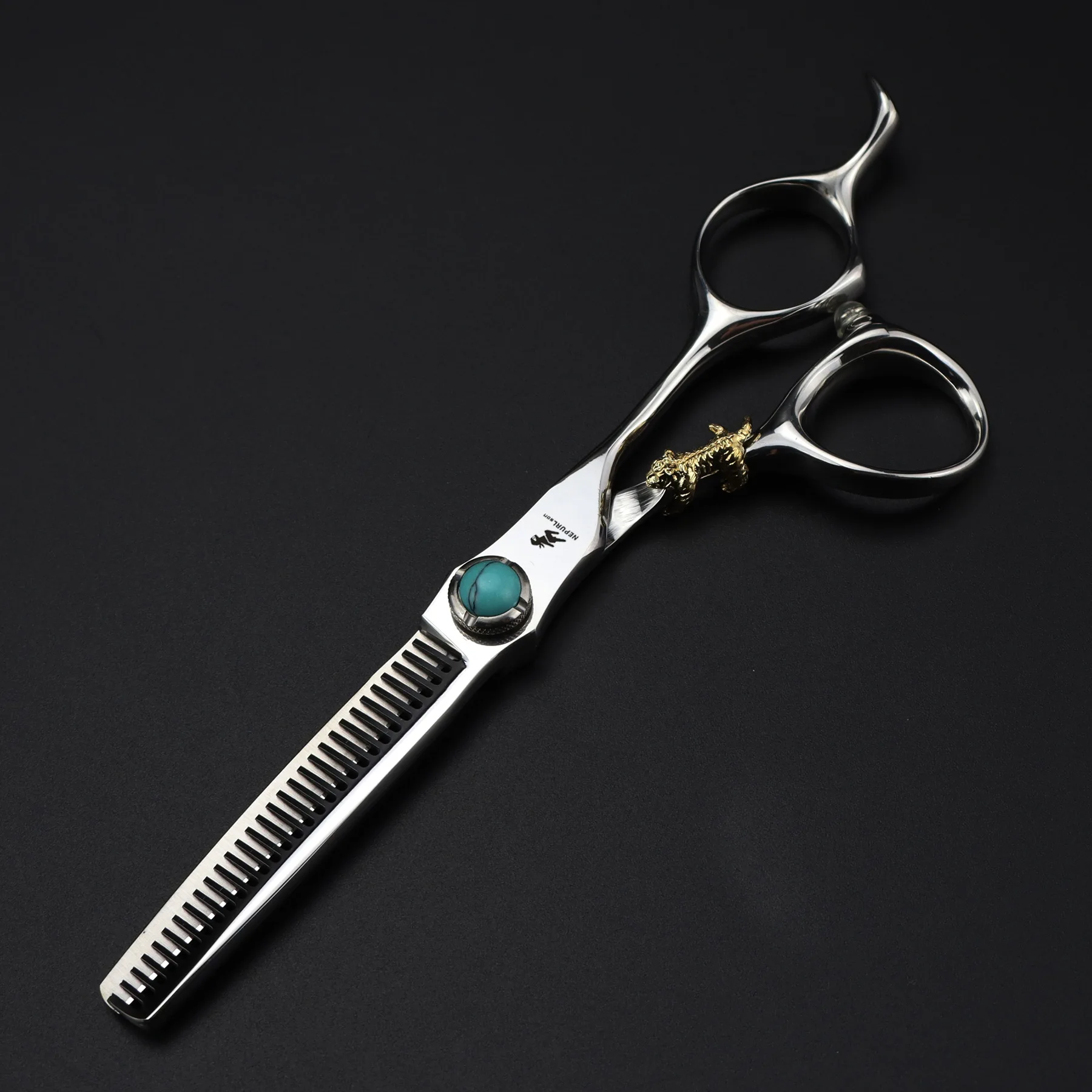 6.0 inch New Fashion Professional Design Beauty Barber Scissors Flat Scissors tooth Hair scissors