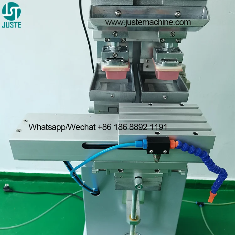 Two Color Pad Printer Automatic Pad Printing Machine For Stick Fabric Robot Round Bottle Dinning Table Mat Pad Silicone Syringle