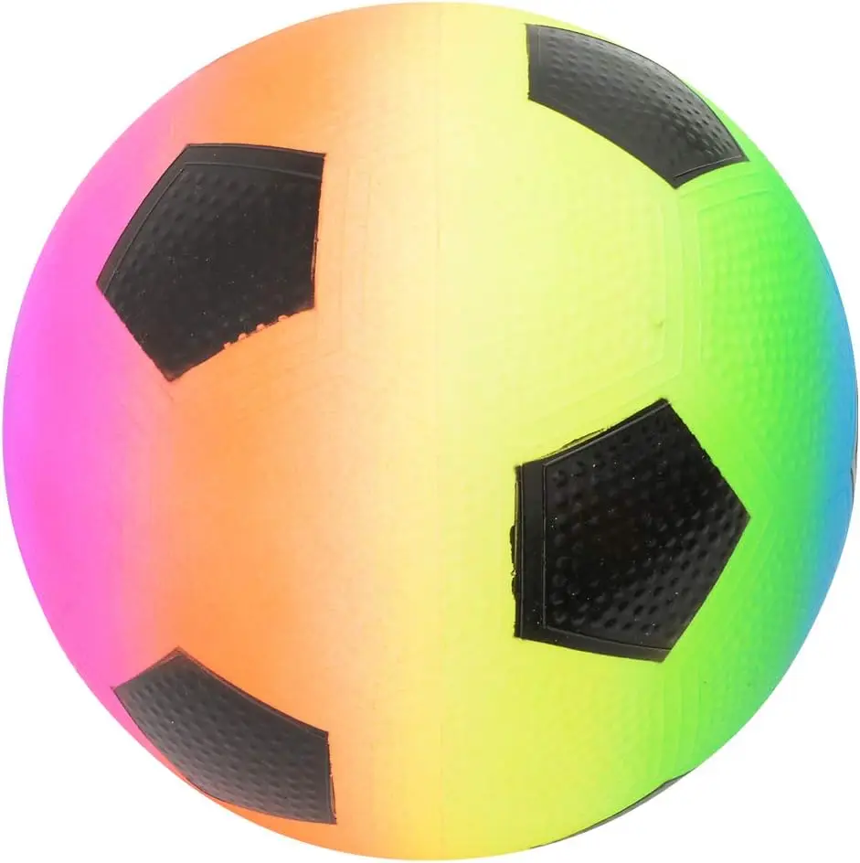 5 Inch (Pack of 3) Inflatable Vinyl Small Balls for Kids and Toddlers with Hand Air Pump for Playground Ball Indoor & Outdoor