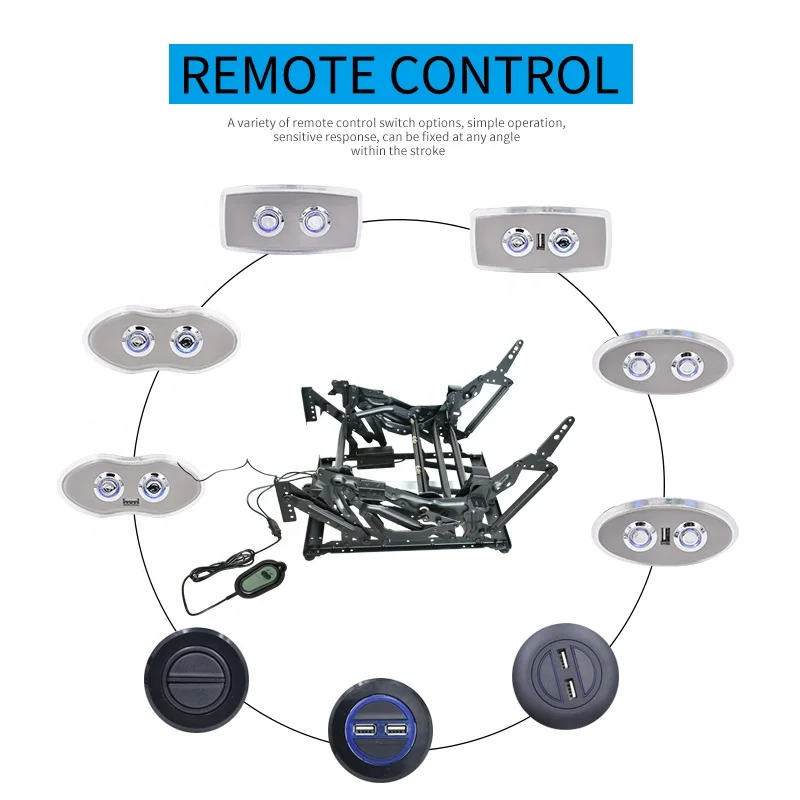 Q235 Material Gaming Chair Parts Recliner Mechanism Springs