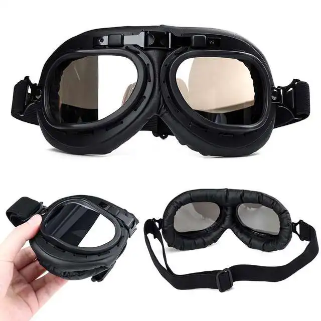 
Motorcycle Vintage Goggle Retro Eyewear Goggle Glasses Helmet Goggles Motrcross Scooter Bike Cycling Windproof 
