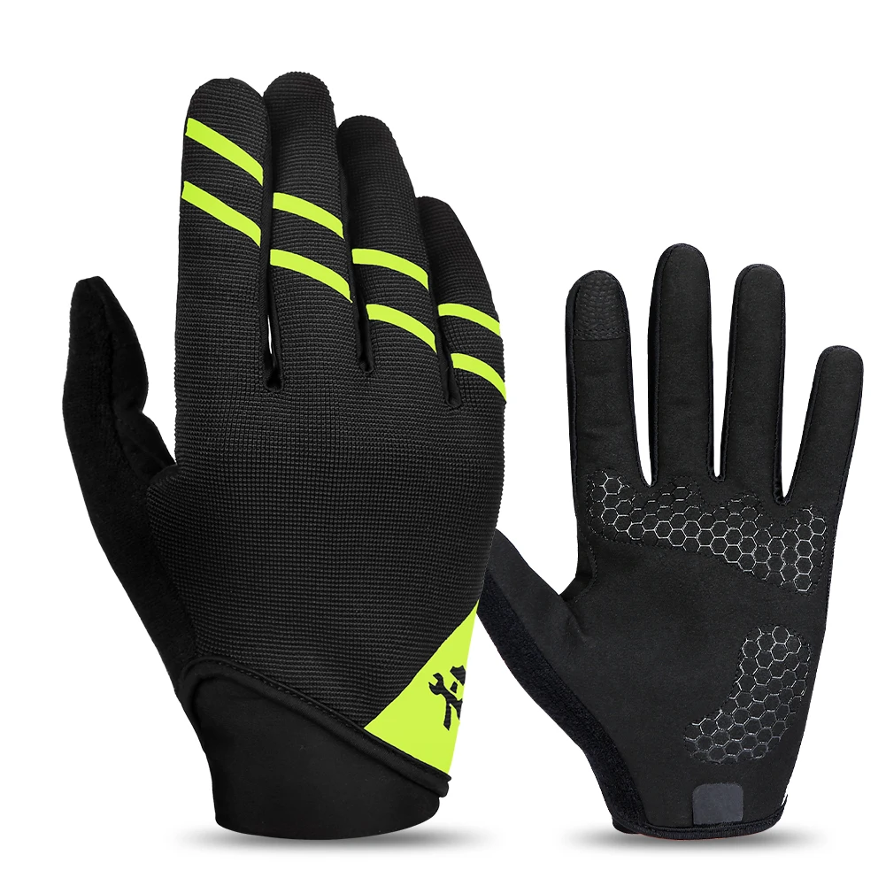 INBIKE New Design Reflective Autumn Winter Full Finger Road Riding Bike Outdoor Sports Cycling Gloves