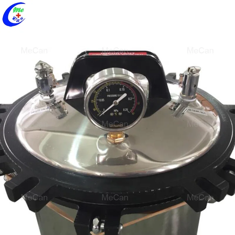 Portable Medical Lab 18L 30L High Temperature Steam Sterilization Machine 24 Liter Small Retort Vertical Sterilizer Autoclave