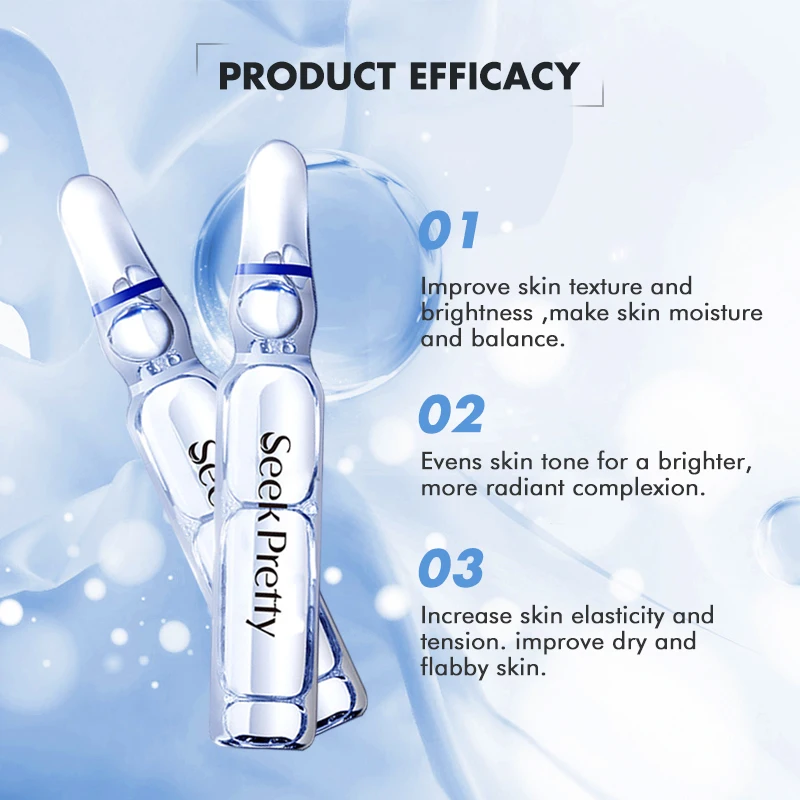 Factory Collagen Face Skin Care Moisturizing Lightening Facial Vitamin C Hyaluronic Acid Ampoule Serum