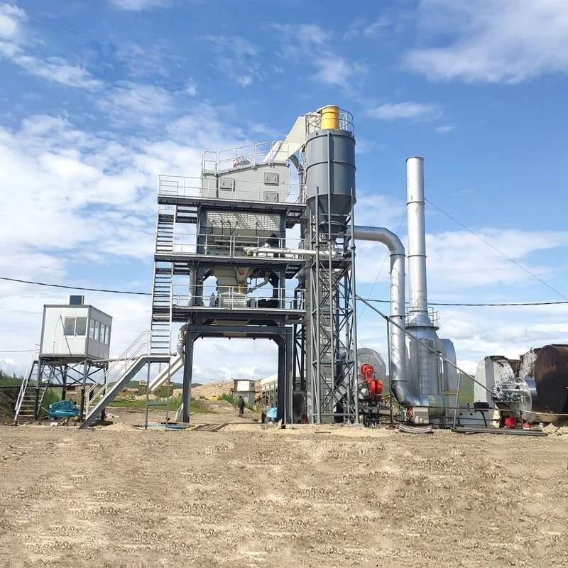 Hot 240T/H Asphalt Cold Mix Plant Production Line  Dust Filter Bags Asphalt Burner Bitumin Concrete Mixing Equipment For Sale