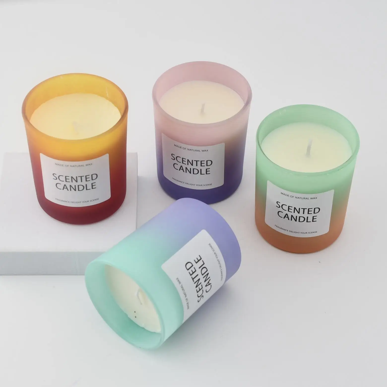 Wholesale Multi Color Chakra Natural Perfume Meditation Scented Candles Travel Portable Scented Candle Luxury In Jar