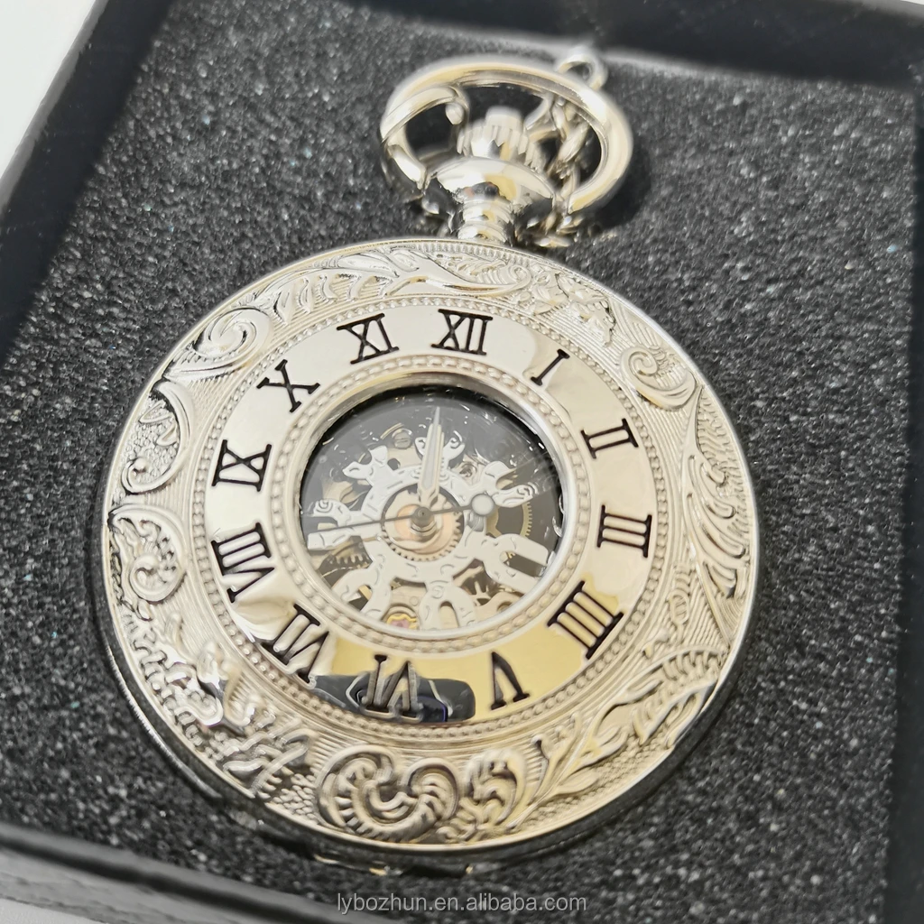 Roman Flower Frame Pocket Watch Manual Mechanical Pocket Watches
