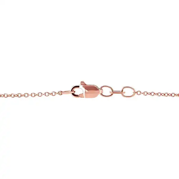 FirstMadam 14K Gold Dainty VS Natural Diamond Double Parallel Necklace For Women Stacking