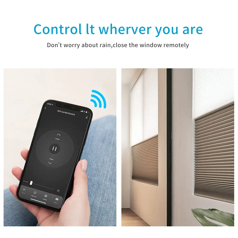 eMylo 220 Volts Ip54 App Remote Control Tuya Wifi Smart Curtain Module Switch Gsm Module Relay