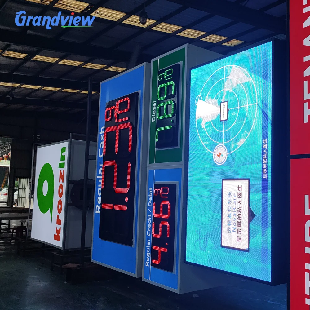 custom board signs gas station led pylon signs petro led gas price signs for business gas station
