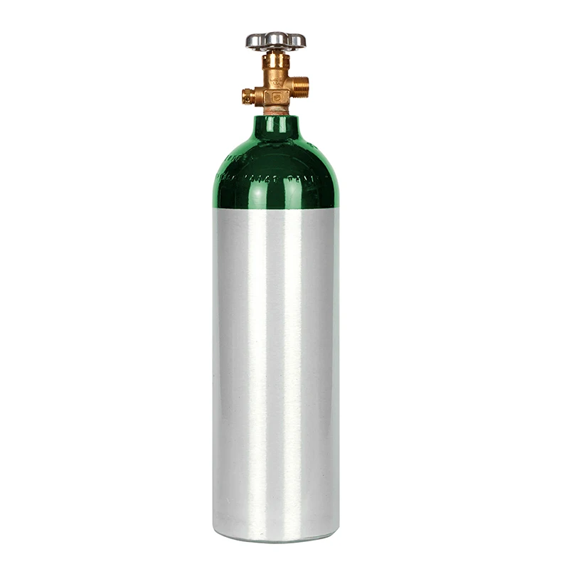 New high pressure portable aluminum medical oxygen cylinder