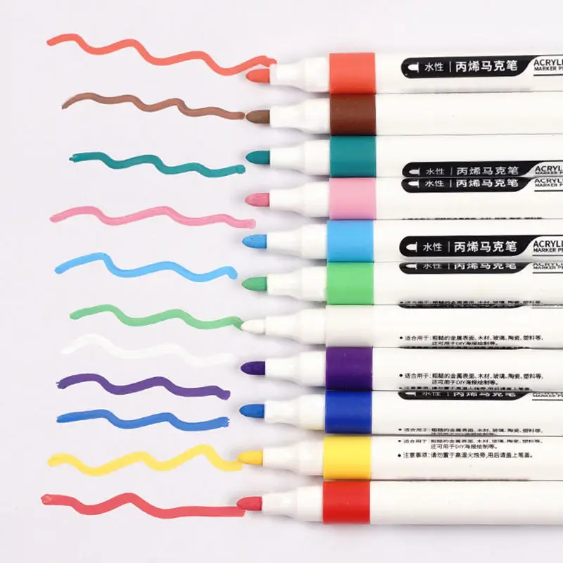 80colors Writing Acrylic Markers Pen Gift Set Art Twin Markers Pen Double Ended Art Dual Tips Acrylic Marker