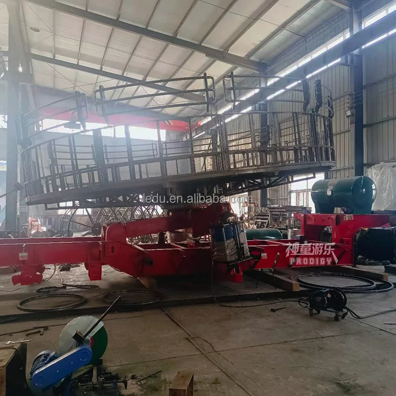 China manufacturer amusement park trailer mounted rotating disco tagada turntable ride for sale