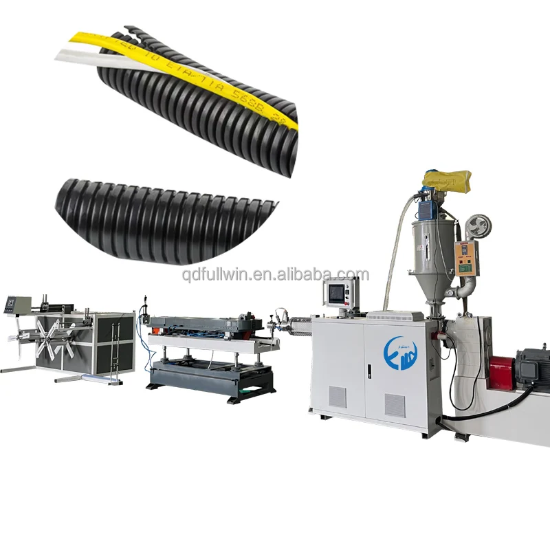 Single Wall Corrugated Pipe Production Line Plastic Corrugated Hose Extrusion Machine