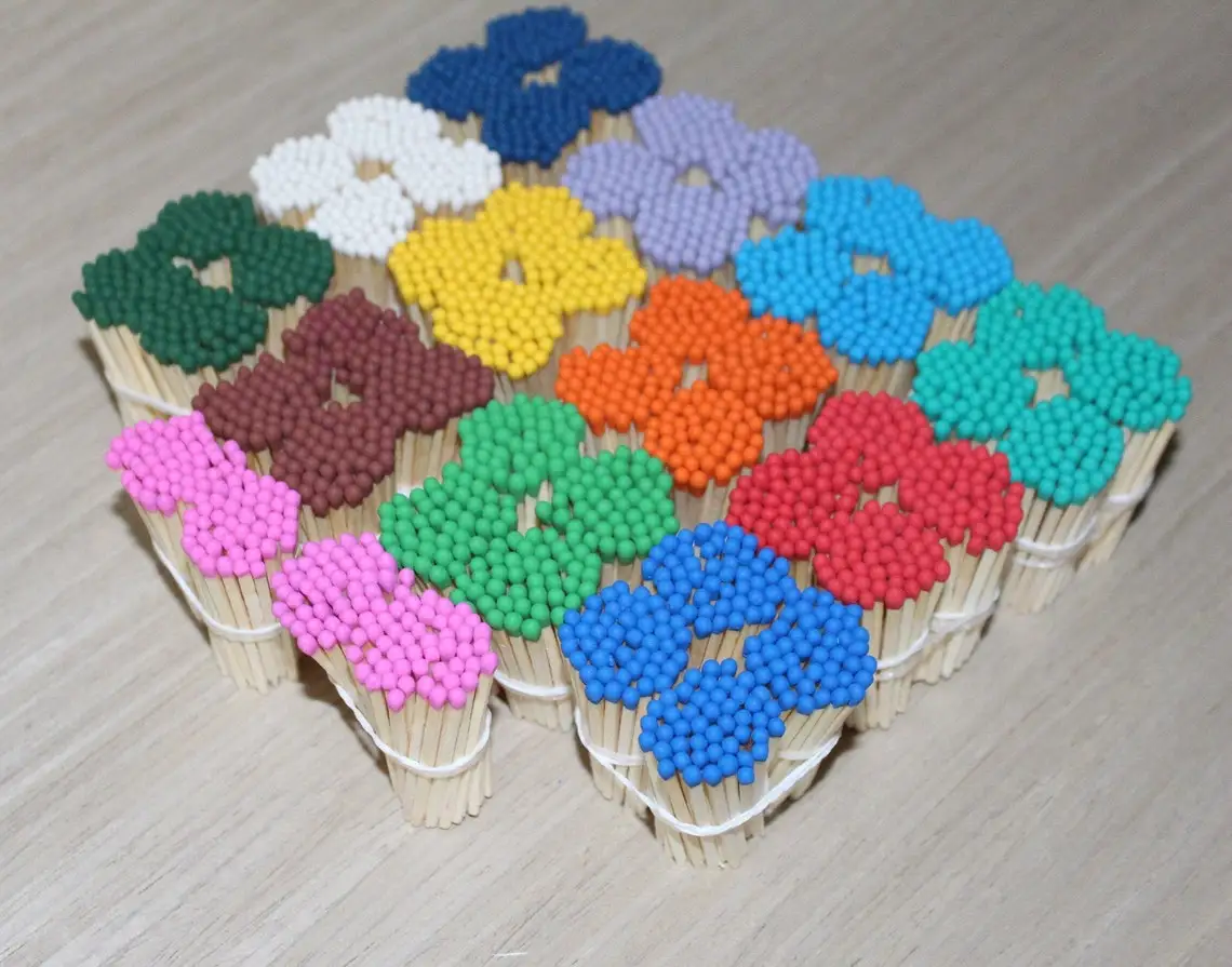 High quality custom personalized printed wooden match sticks wholesale price fancy customize advertising colour matches matchs