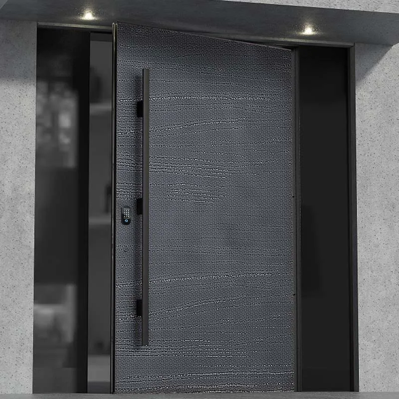 Turkey style anti theft door motorize door apartment motorize security smart lock door