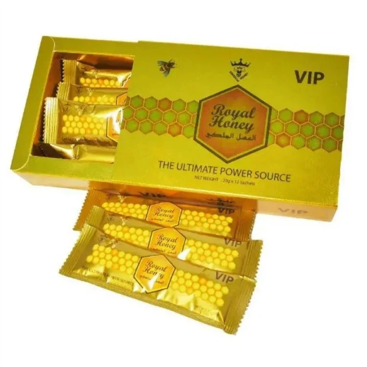 Wholesale OEM Packaging For VIP Royal Honey Organic Honey Black Bull  Honey Chogo Candy Power