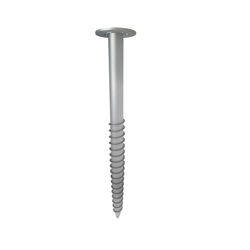 SOEASY Hot Dip Galvanized Spiral Earth Anchor Wooden Deck Helical Pile Ground Screw Foundation