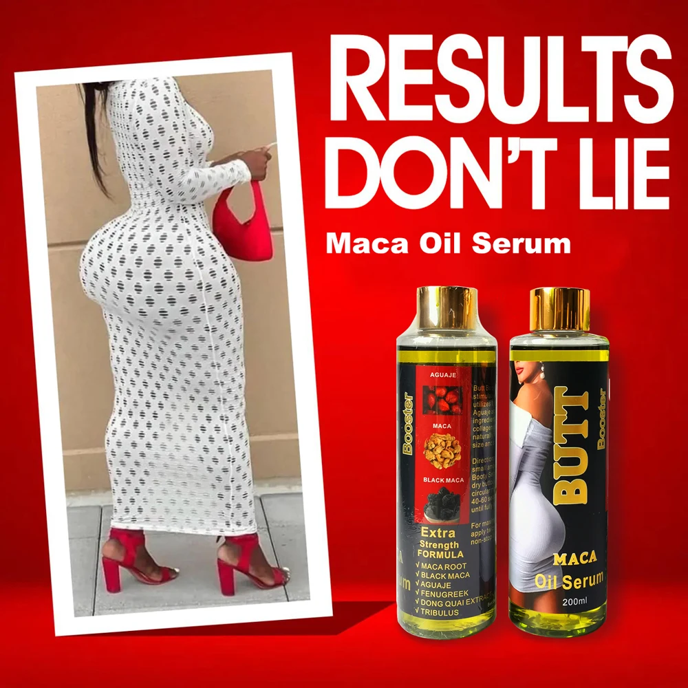 Private Label Ultimate Manufacturers Buttock Butt Hips Enlargement Aguaje Maca Oil Serum For Butt