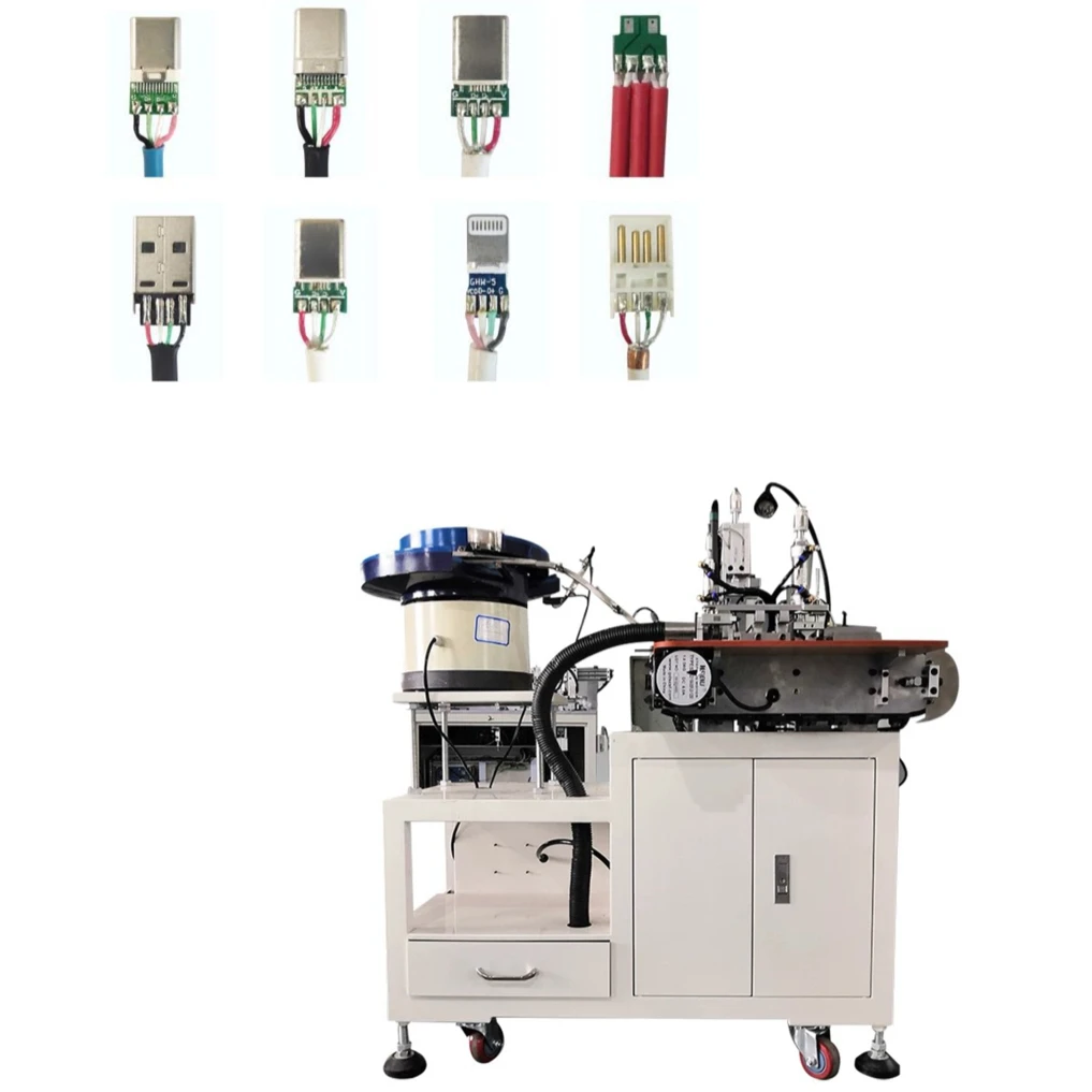 Automatic Usb Cable Soldering And Stripping Machine For Data Cable Applications