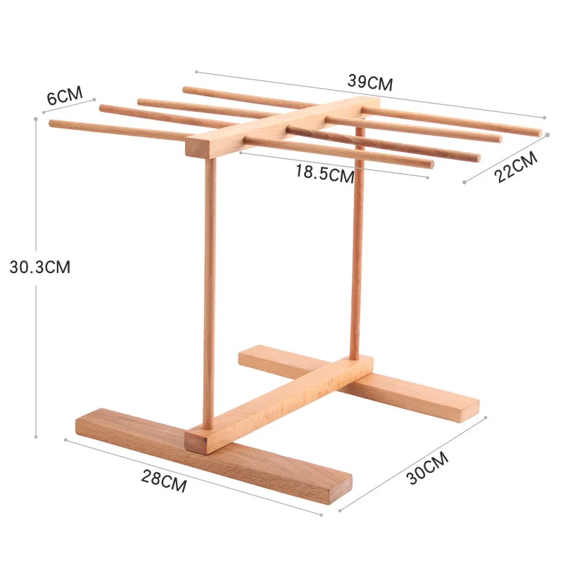 Wooden Pasta Drying Rack Hard Beech Wood Noodle
